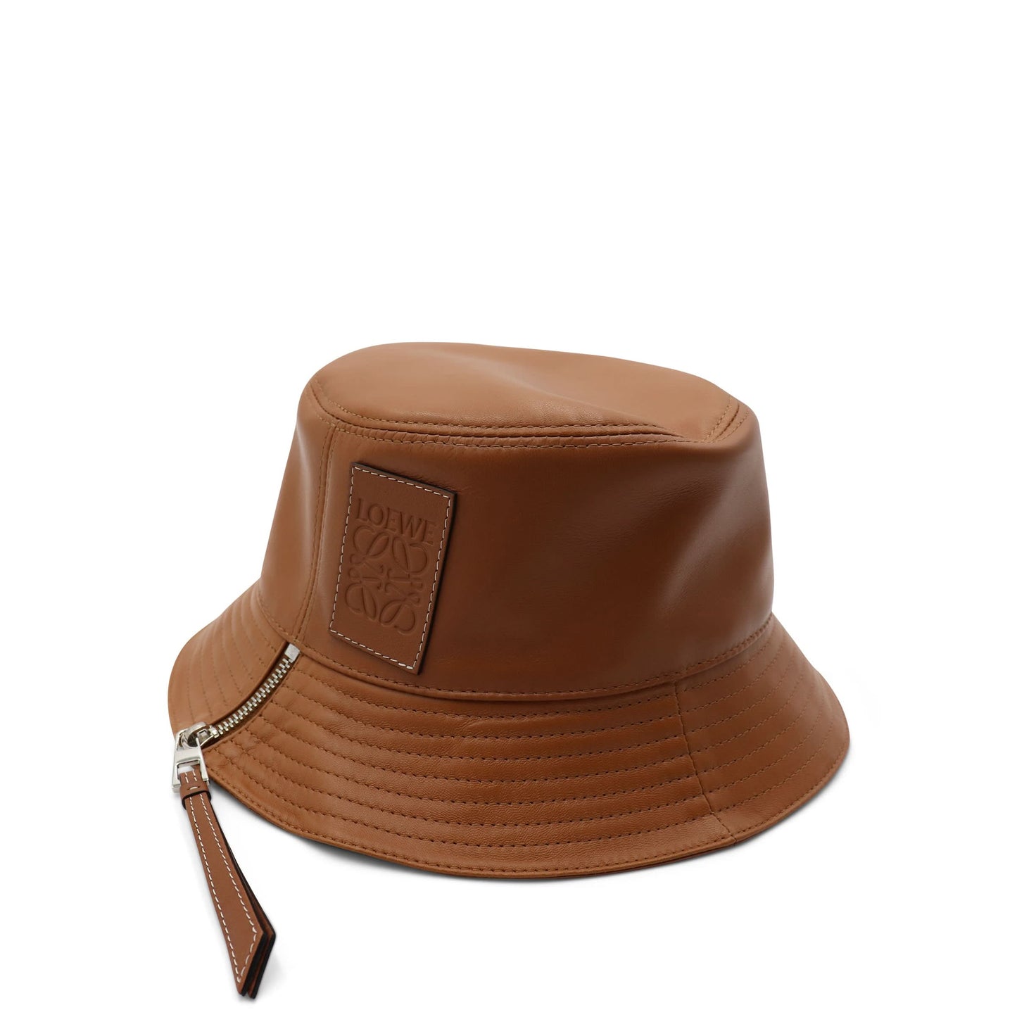 Fisherman Hat in Nappa Calfskin in Tan