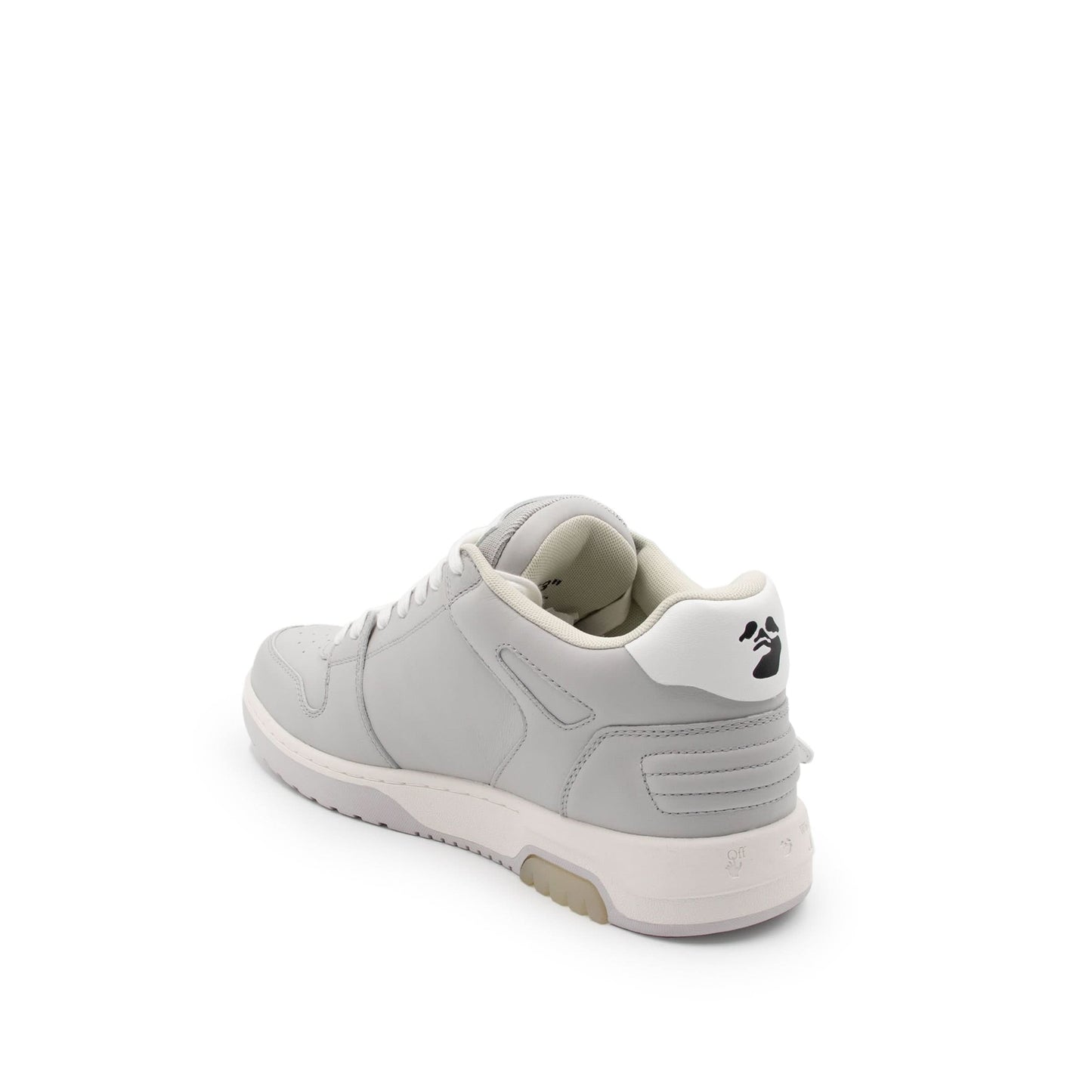 Out Of Office Calf Leather Sneaker in Light Grey