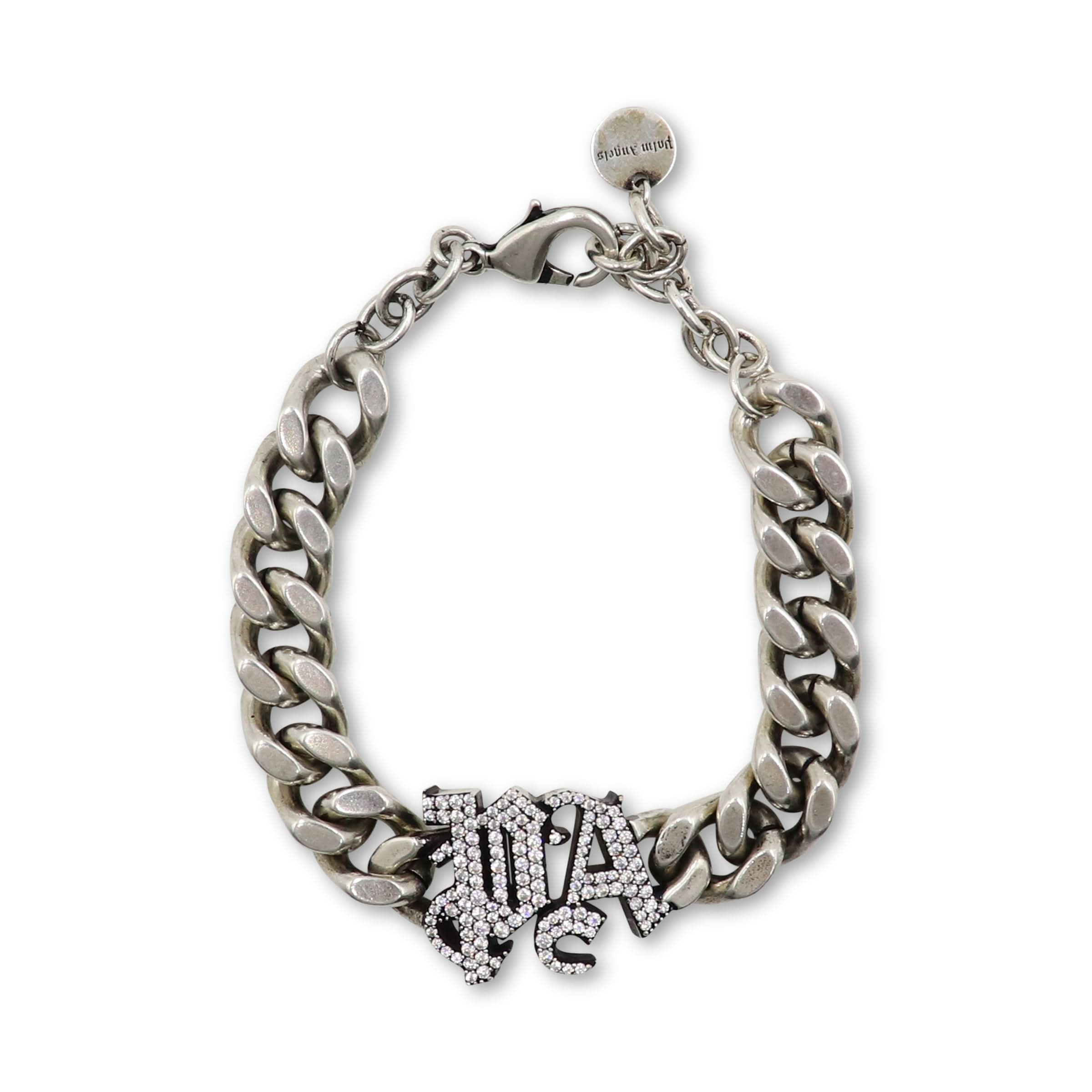 Shiny Palm Angels Chain Bracelet in Black