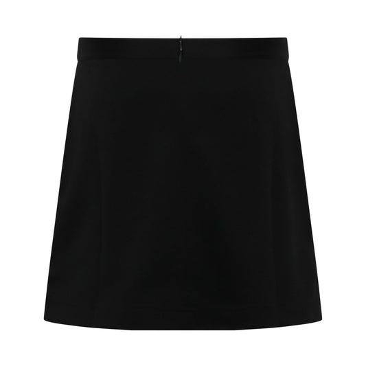 Track Mini Skirt in Black