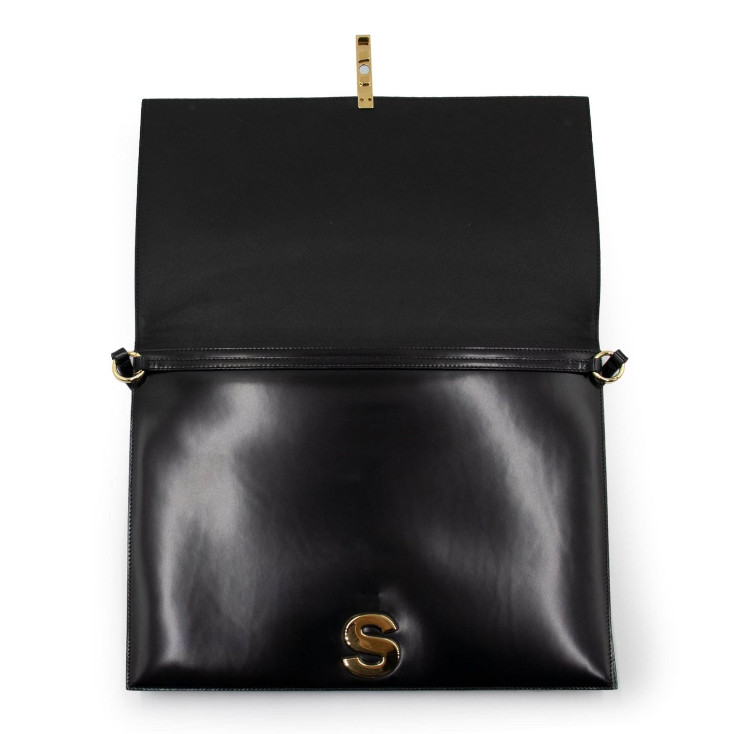 Logo Clutch in Black