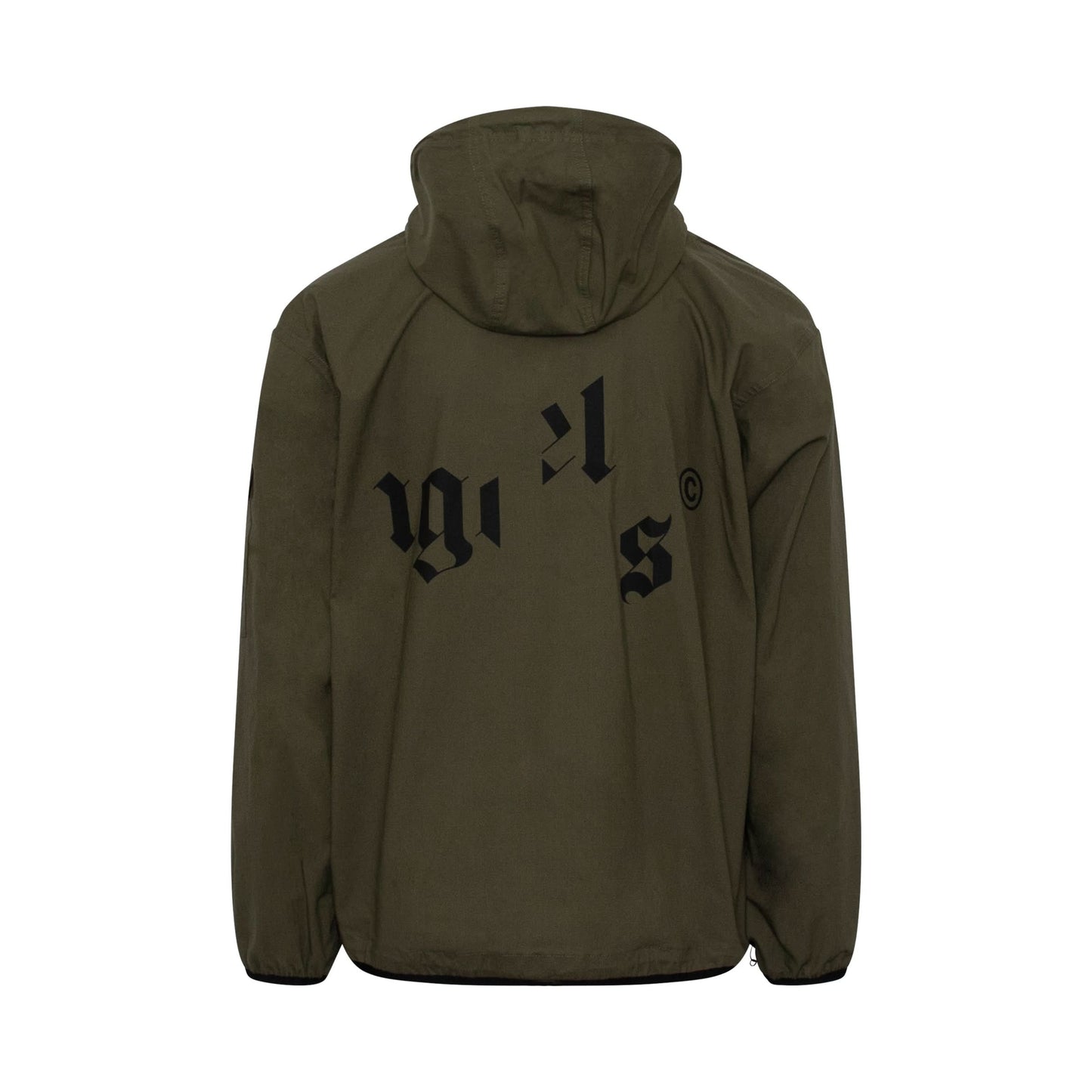 Military Broken Logo Windbreaker Jacket in Military