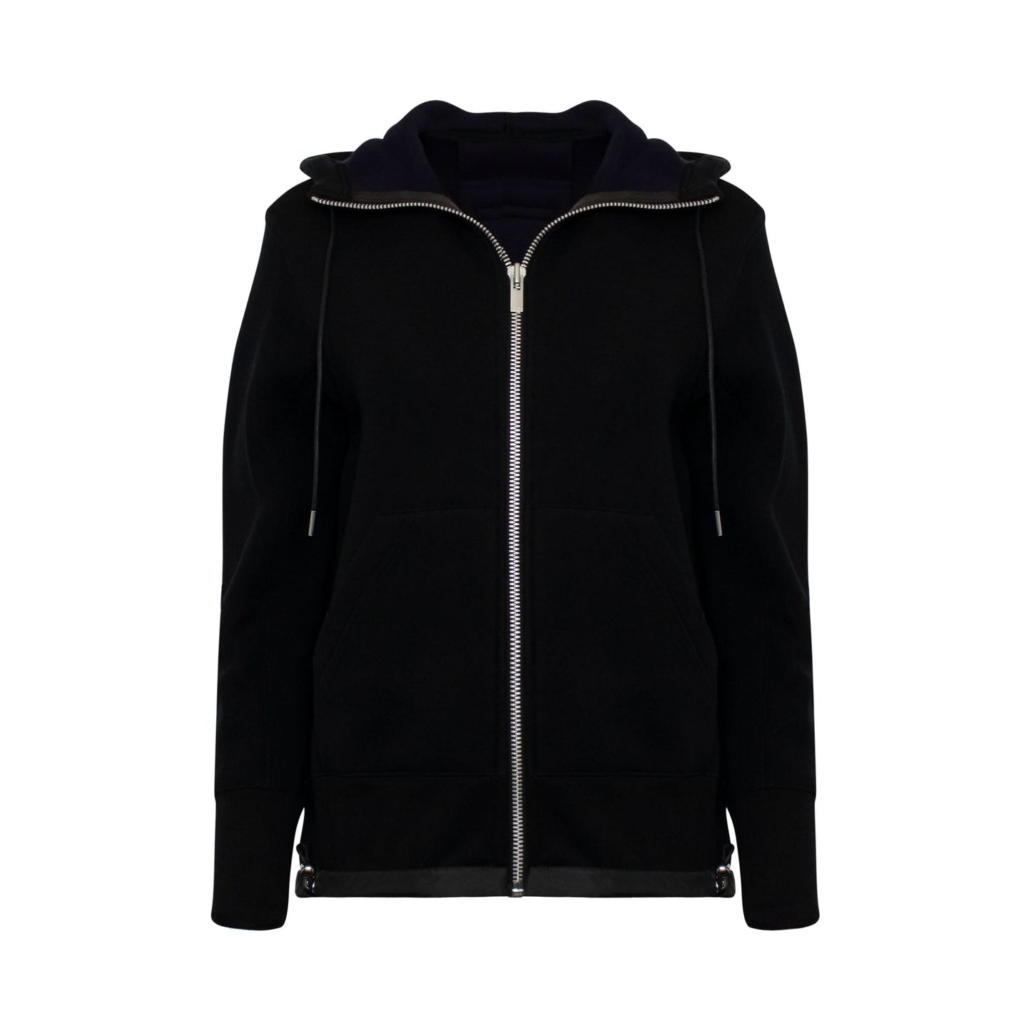 Classic Sponge Zip Hoodie in Black