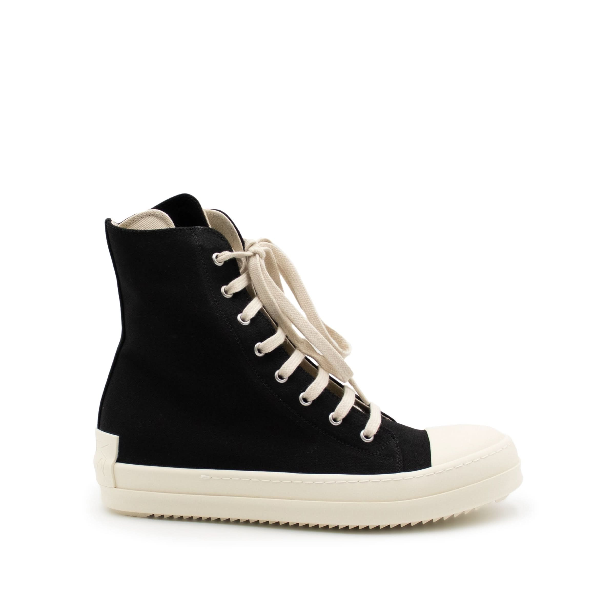 DRKSHDW Twill Hi Sneaker in Black