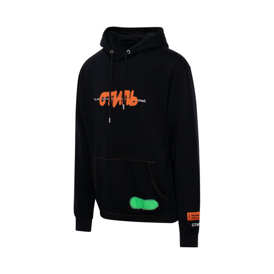 Heron Preston CTNMB Spray Hoodie in Black