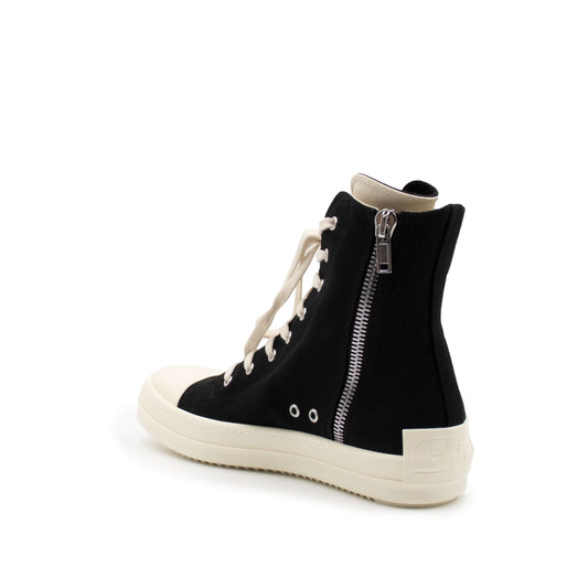 DRKSHDW Twill Hi Sneaker in Black