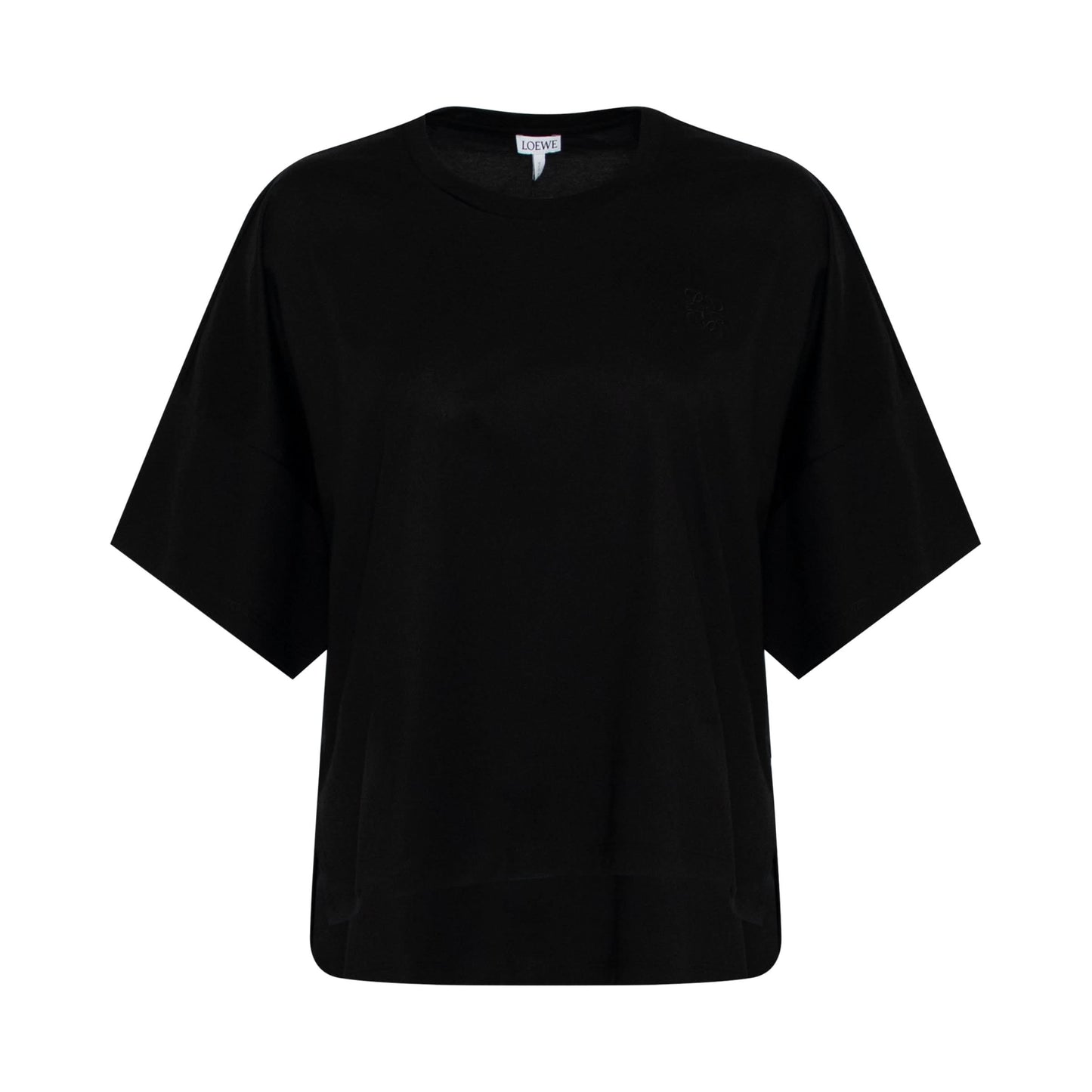 Short Oversize Anagram T-Shirt in Black