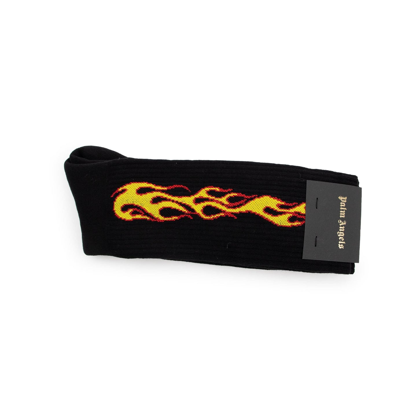 Classic Flames Socks in Black/Orange