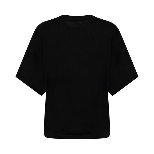 Short Oversize Anagram T-Shirt in Black