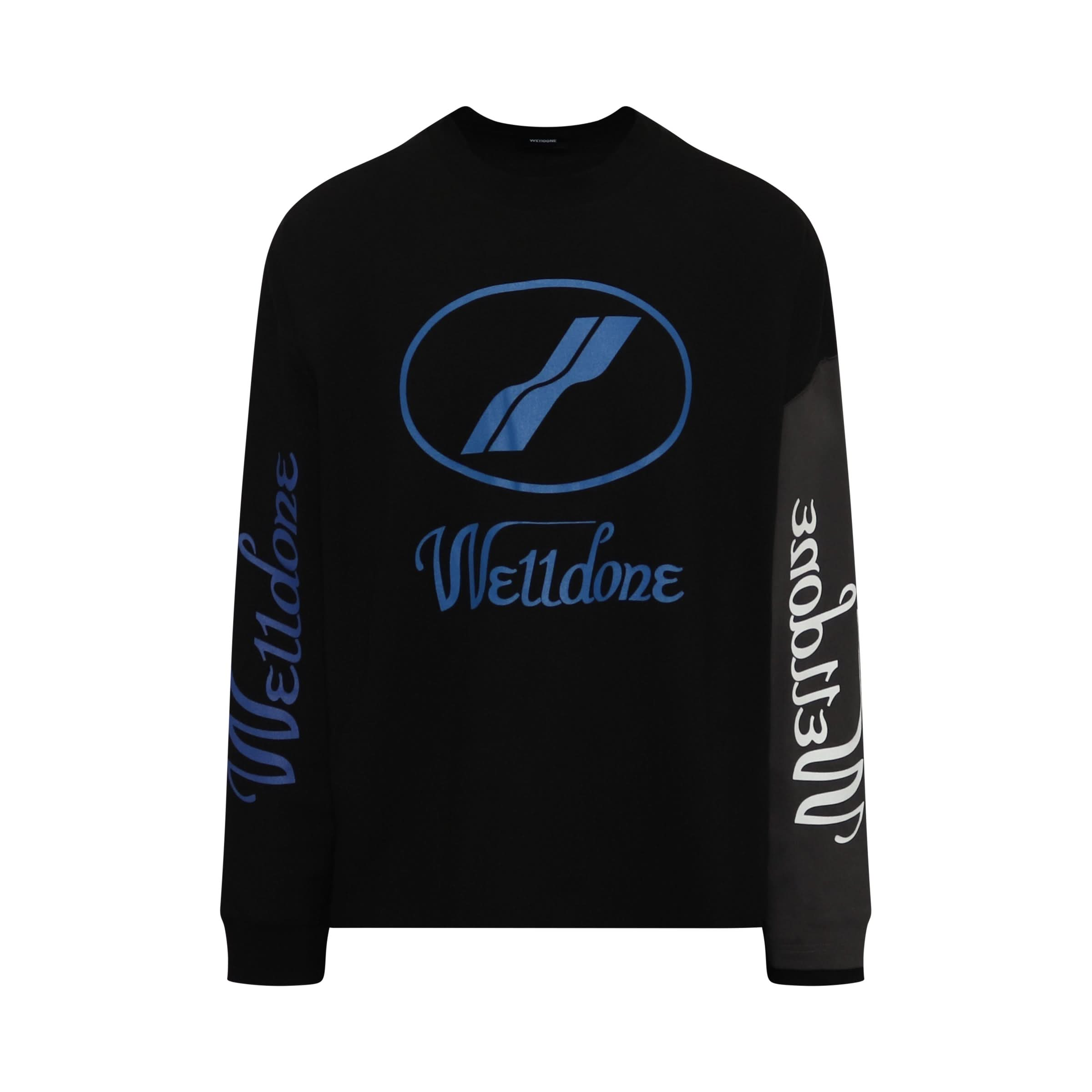 Remake Logo Long Sleeve T-Shirt in Black