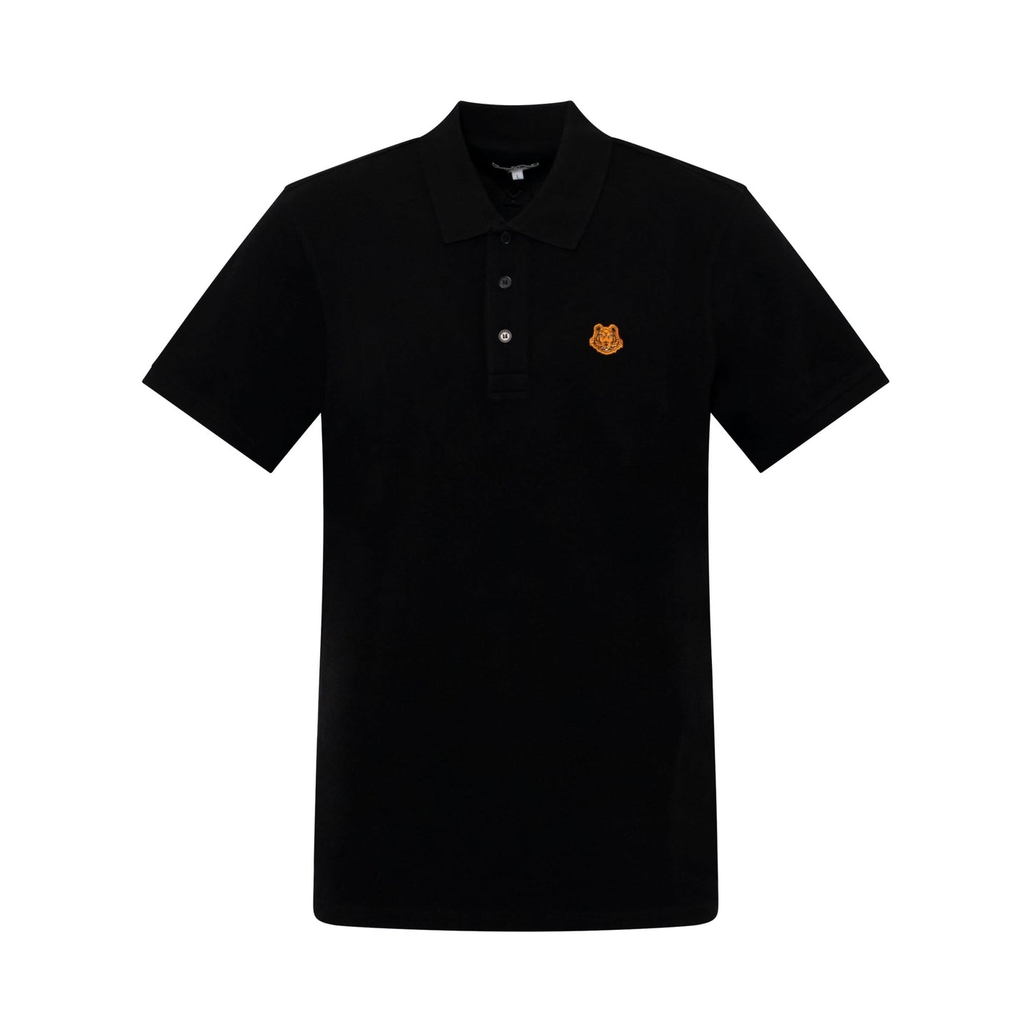 Tiger Crest Polo in Black