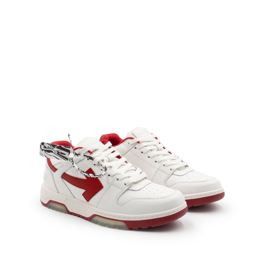 Out Of Office Low Sneaker in White/Red