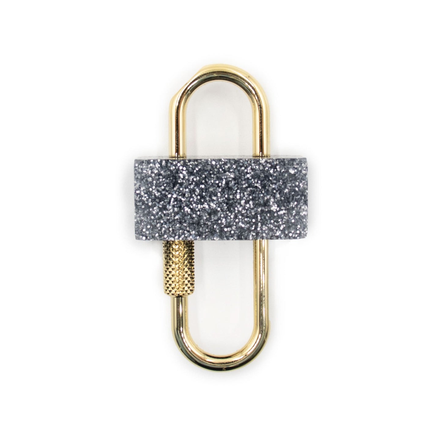 Small U Padlock Plexi 
Metal in Gold