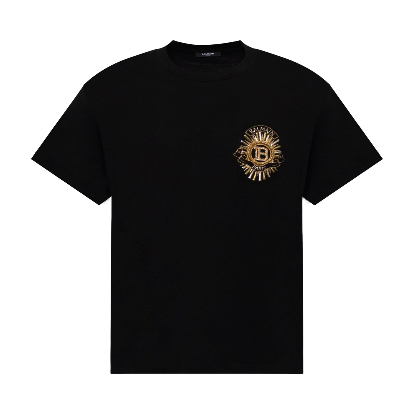 Embroidered Badge Logo T-Shirt in Black