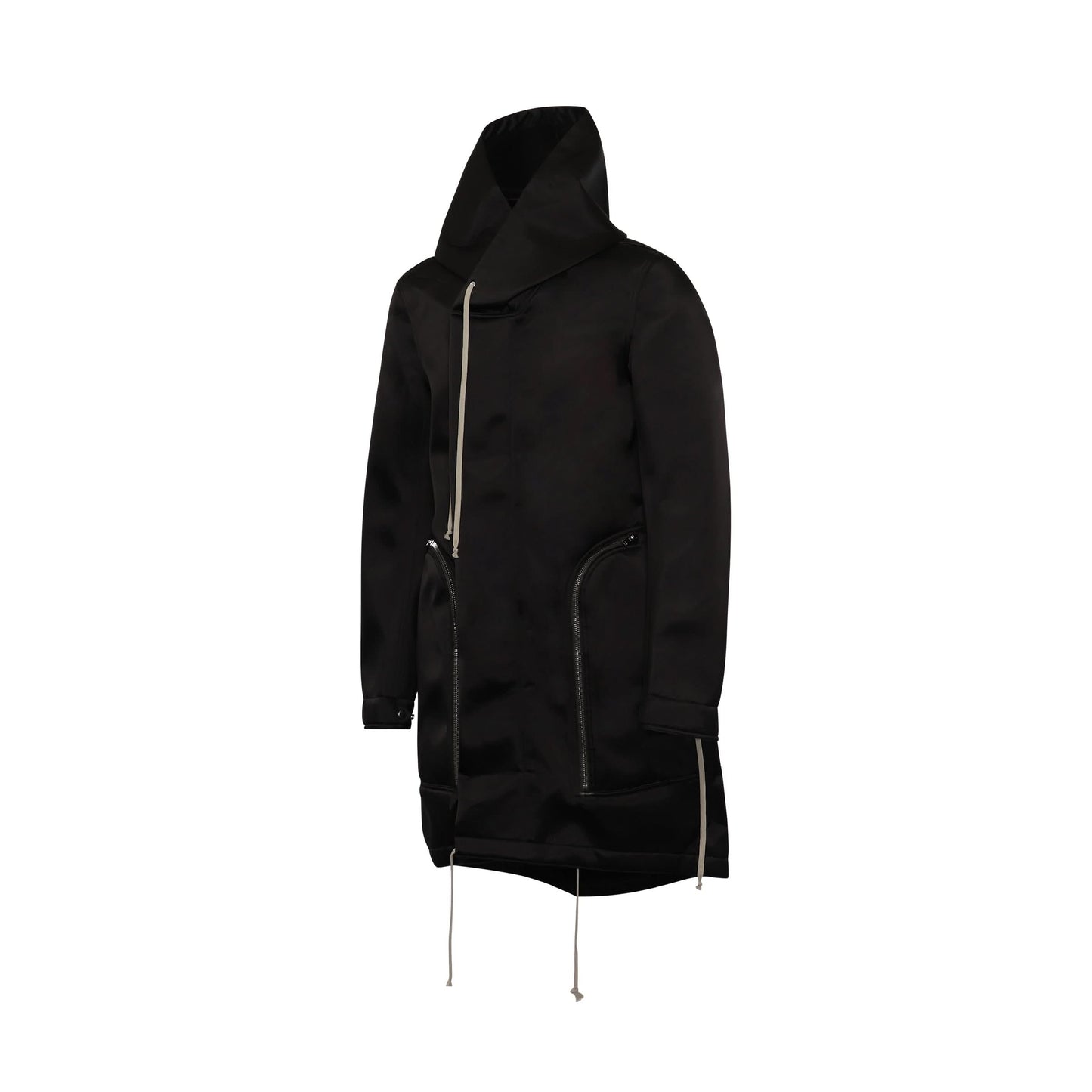 Bauhaus Fishtail Coat in Black