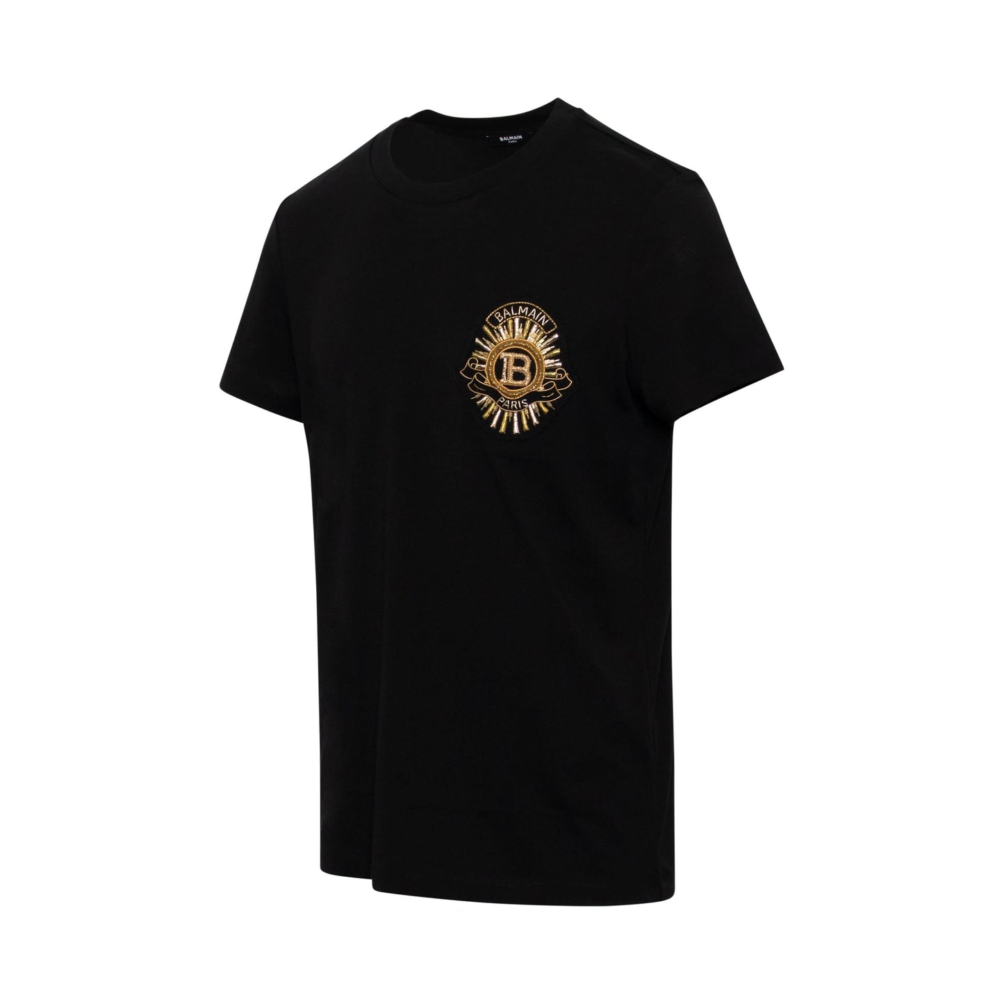 Embroidered Badge Logo T-Shirt in Black