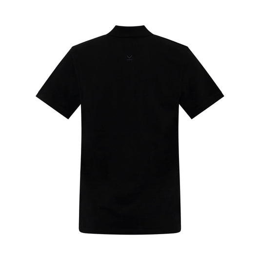 Tiger Crest Polo in Black