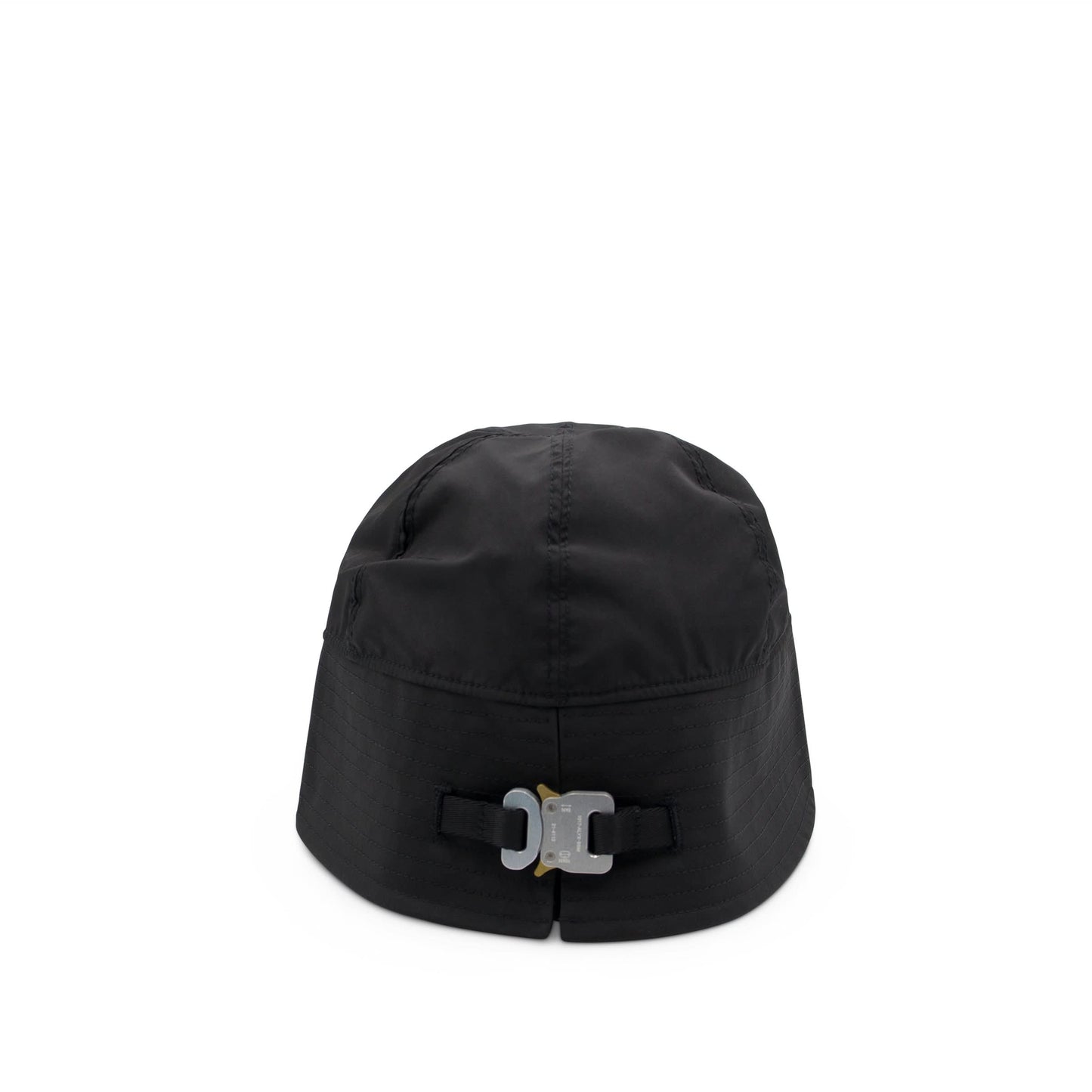 Bucket Hat With Buckle in Black