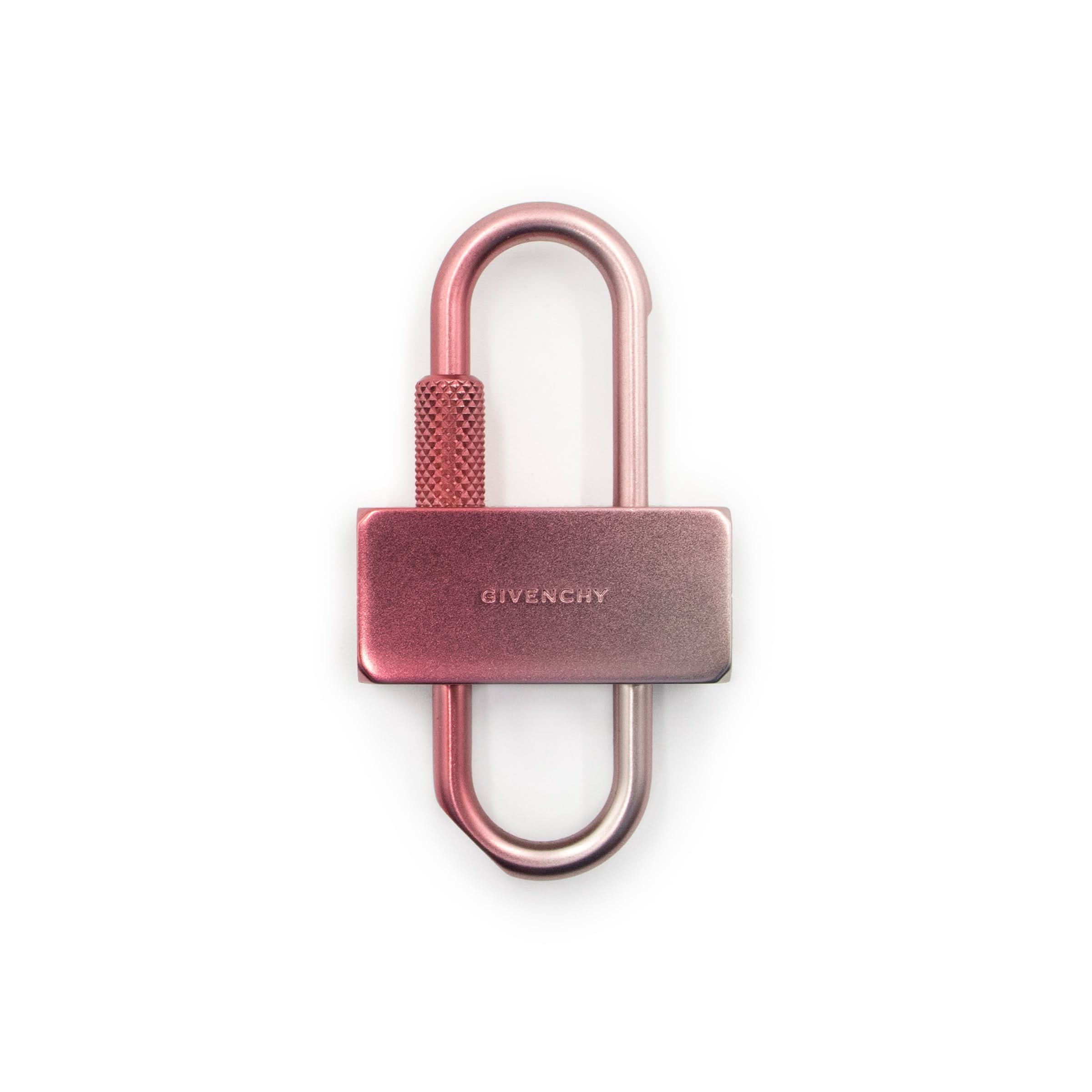 Small U Padlock Gradient Metal in Baby Pink