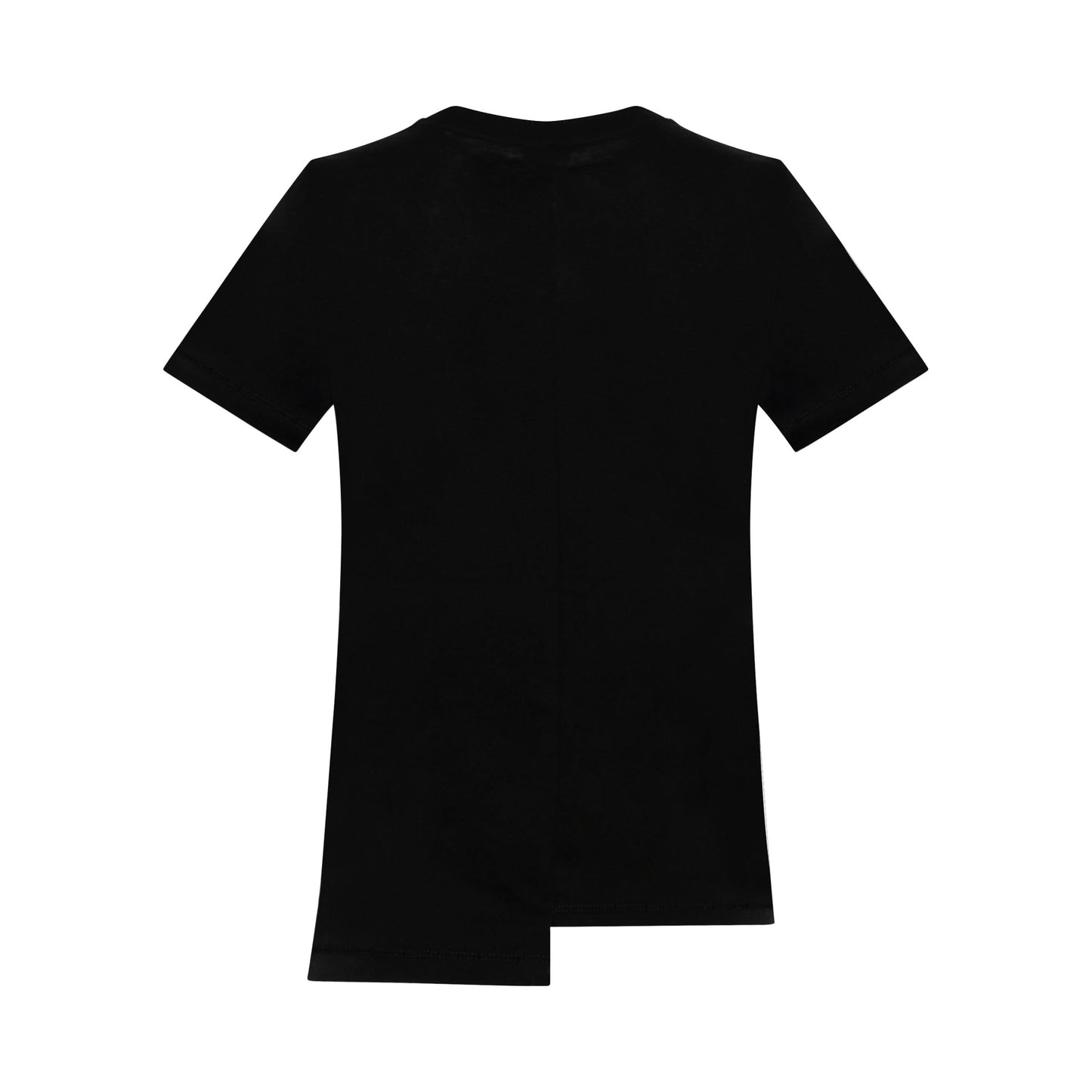 Asymetric Anagram T-Shirt in Black