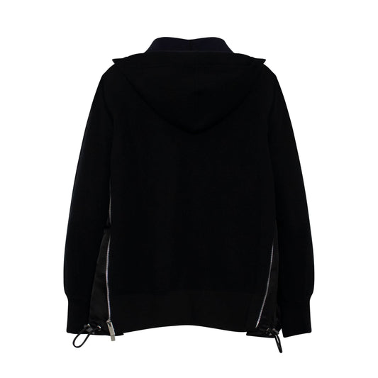 Classic MA-1 Zip Hoodie Black