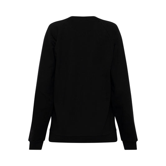 Balmain Printed Logo Sweatshirts in Black/White