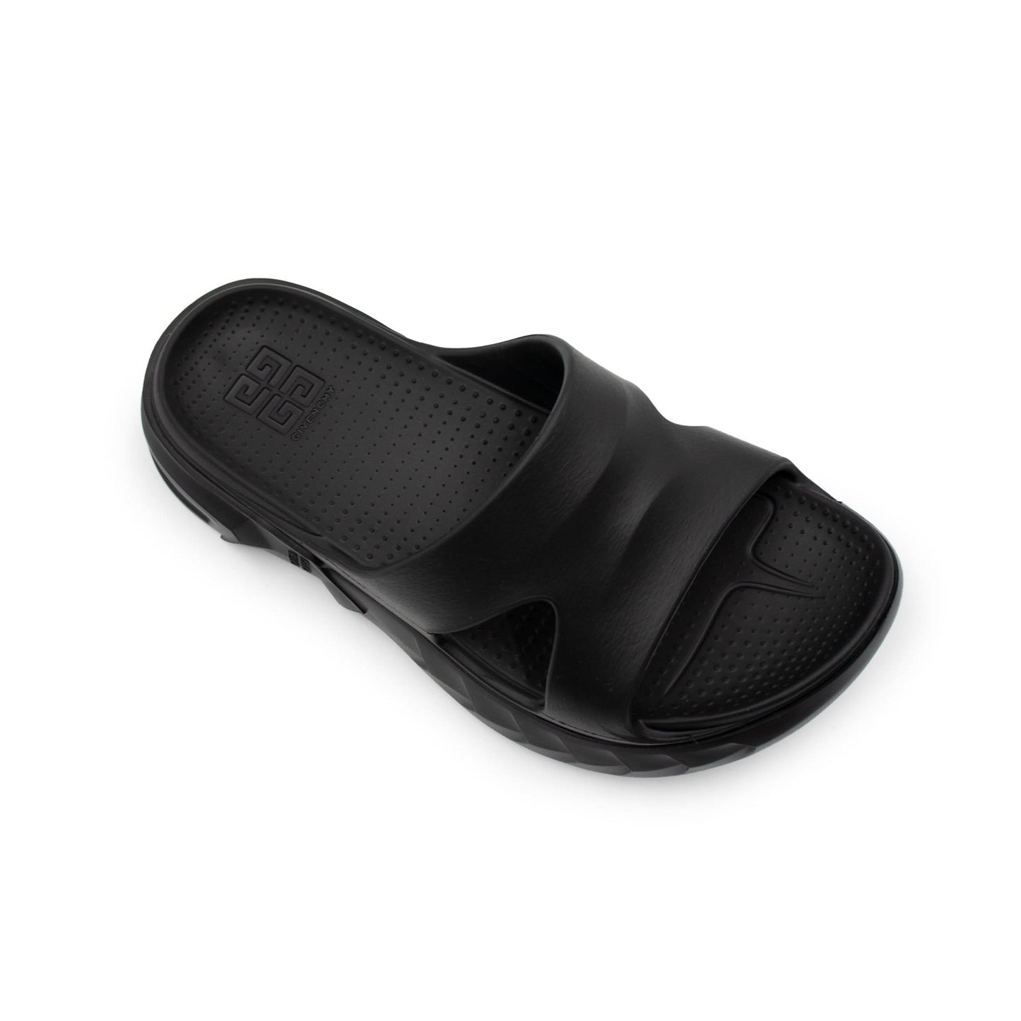 Marshmallow Slider Sandals in Black