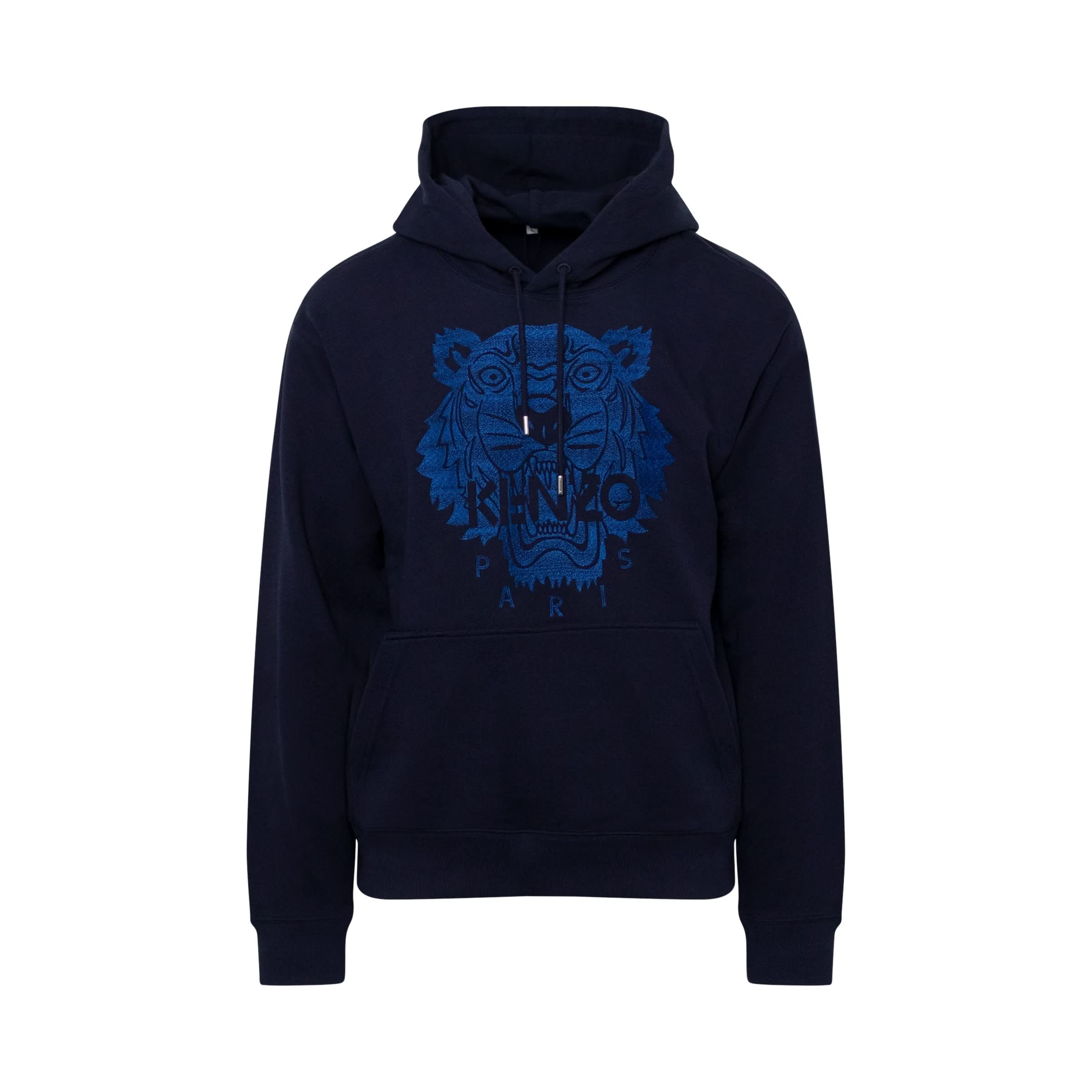 Classic Tiger Hoodie in Navy Blue