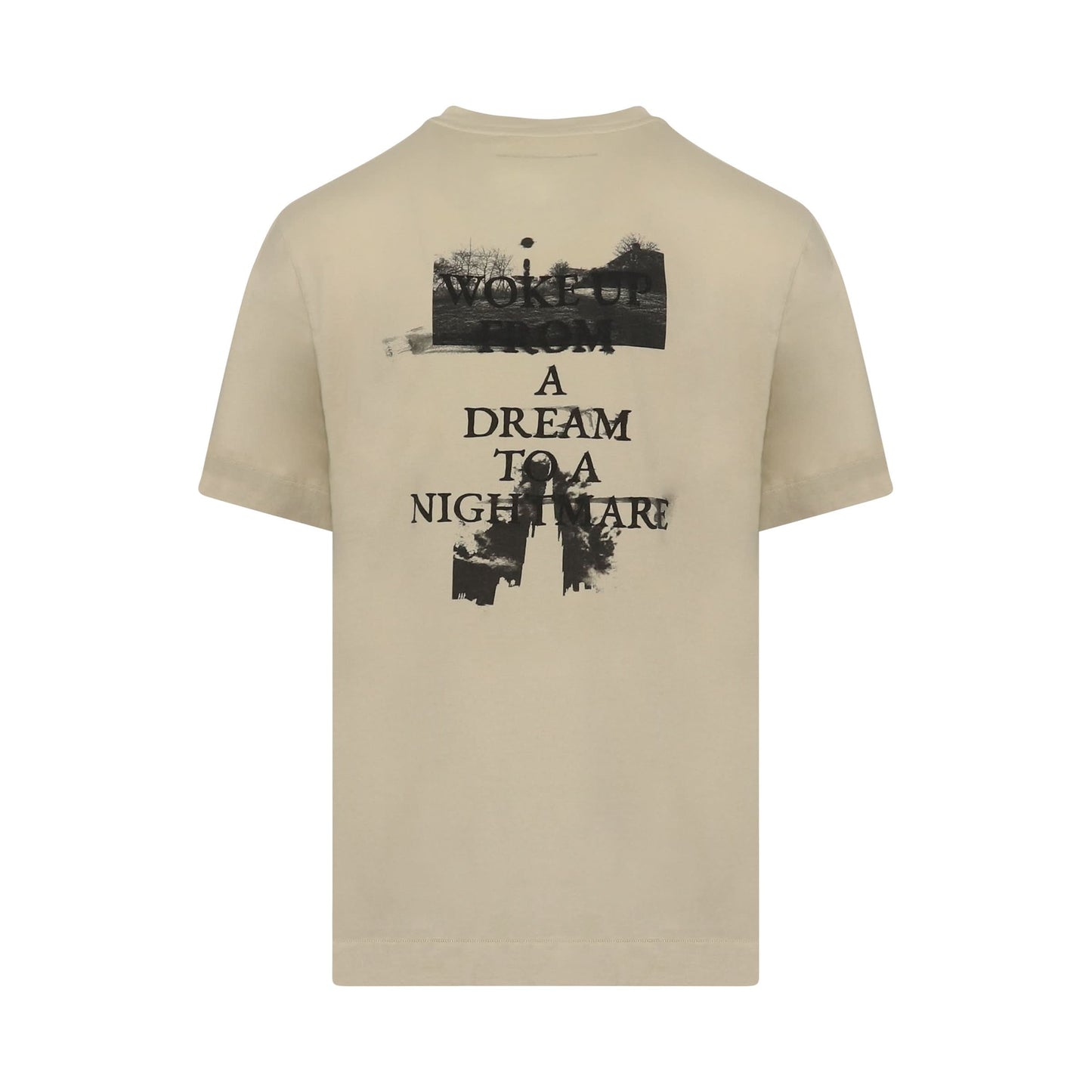 Nightmare Logo T-Shirt in Off Tan