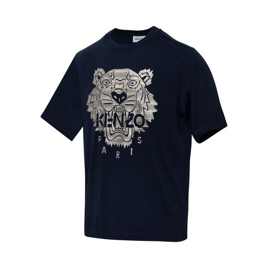 Oversize Classic Tiger T-Shirt in Navy Blue