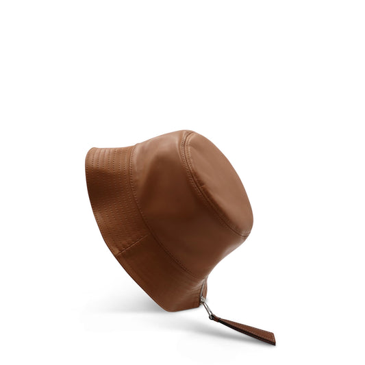 Fisherman Hat in Nappa Calfskin in Tan