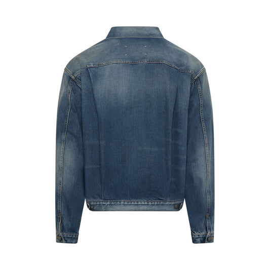 Stonewashed Denim Jacket in Blue