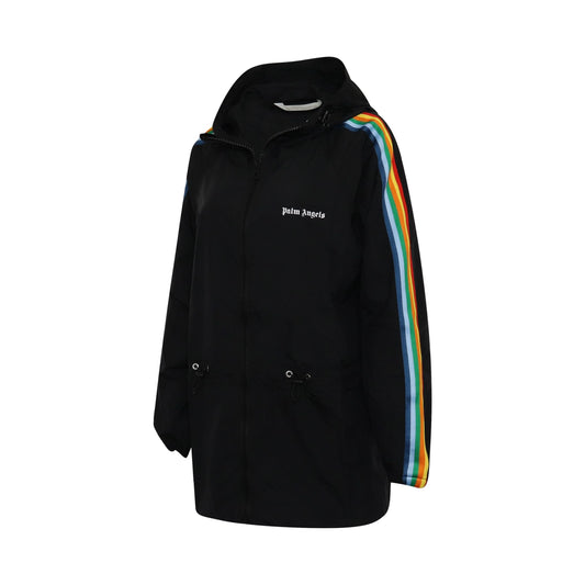 Rainbow Track Windbreaker in Black