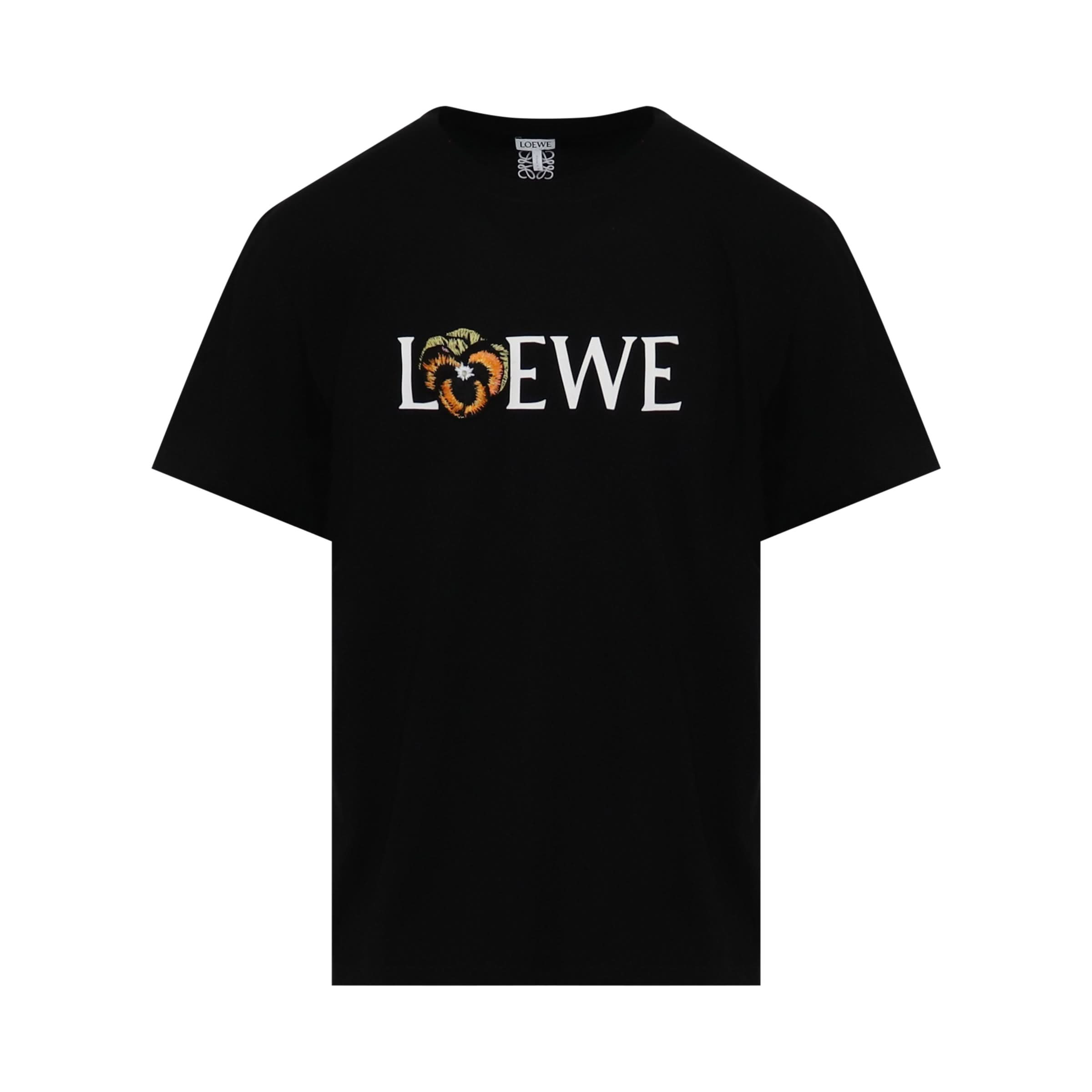 Loewe Pansy T-Shirt in Black