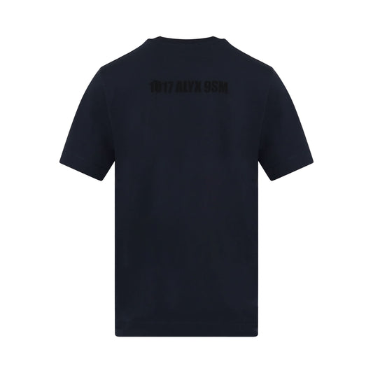 Mirrored Logo T-Shirt in Navy