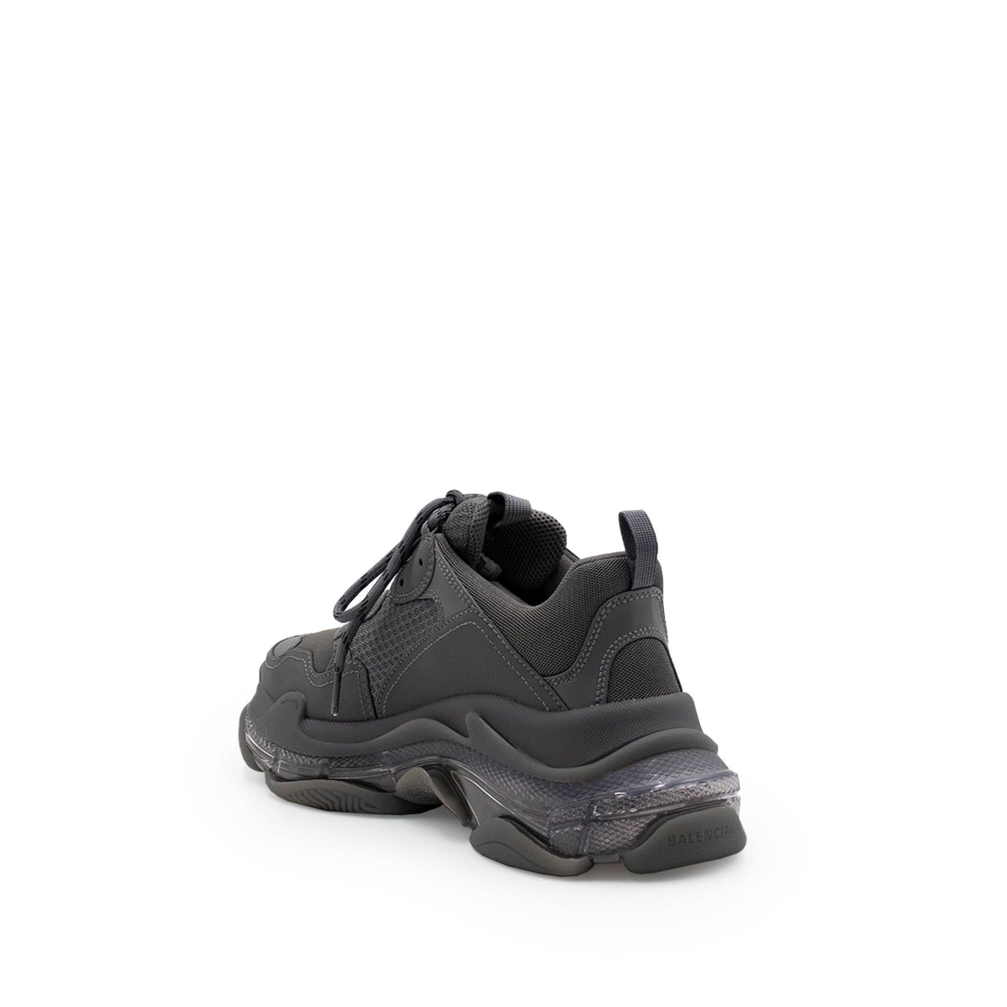 Triple S Clear Sole Sneaker in Dark Grey