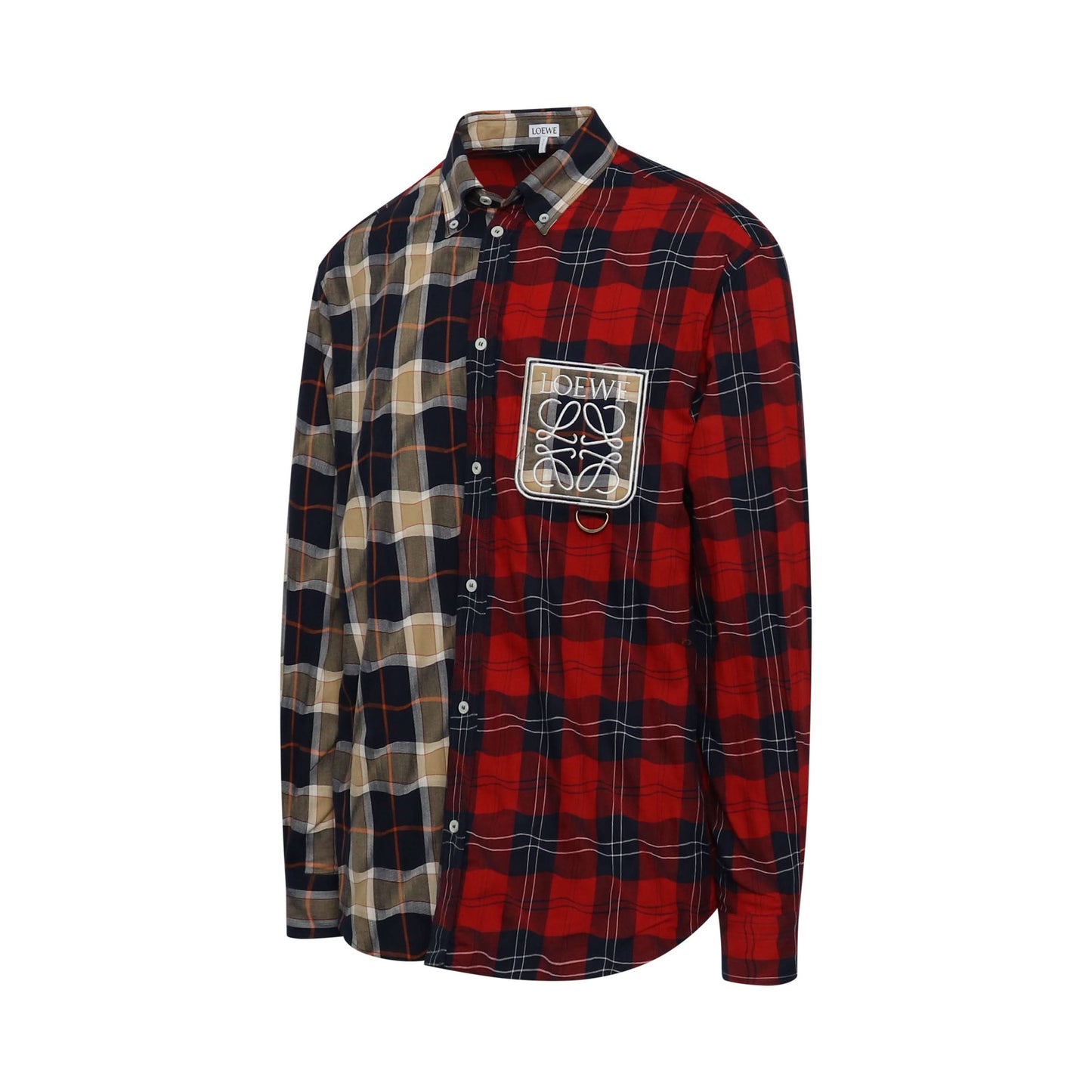 Patchwork Check Shirt in Multicolorcolor