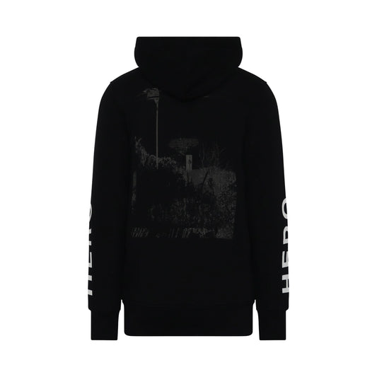 Infared Logo Hoodie in Black