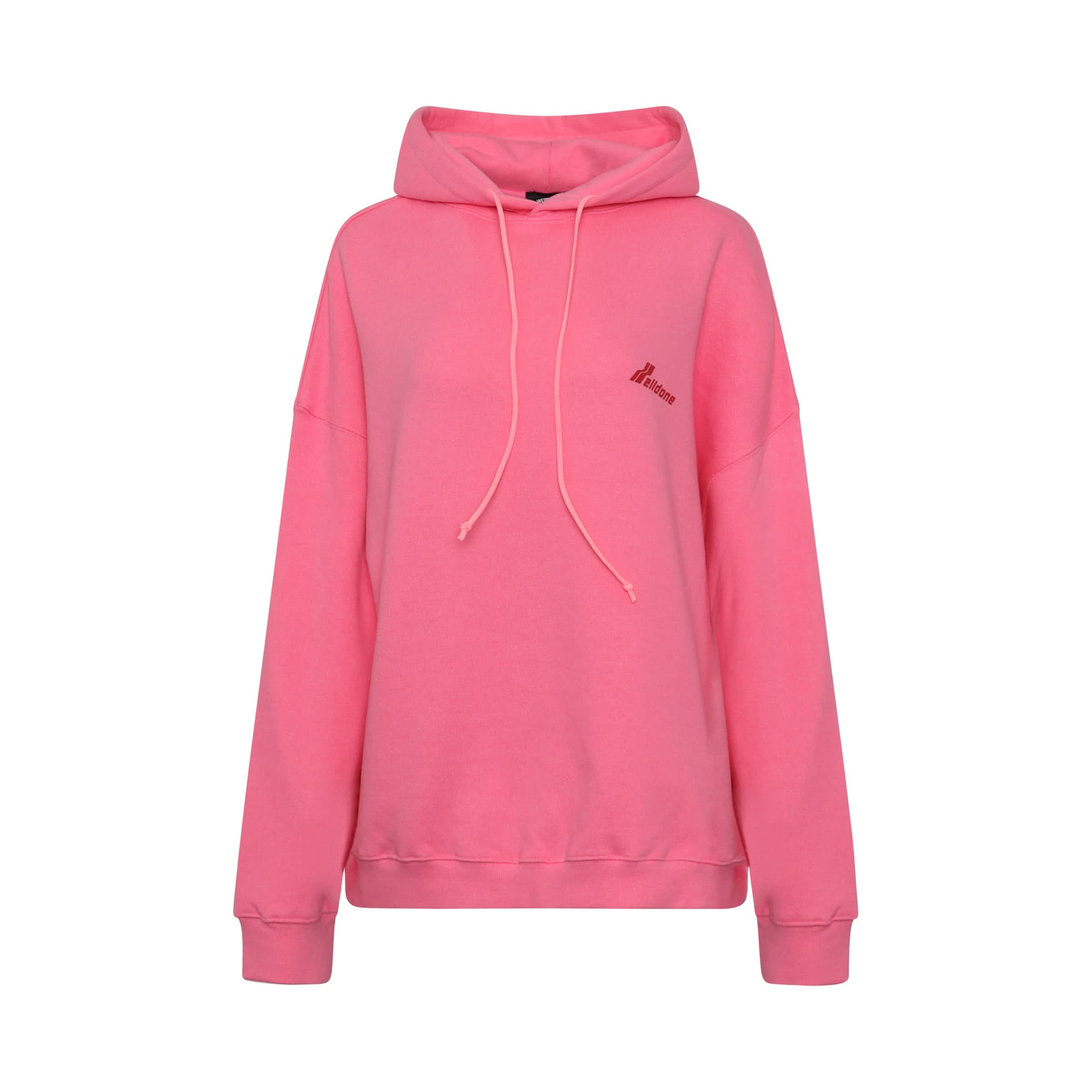 Cutout Logo Hoodie in Pink