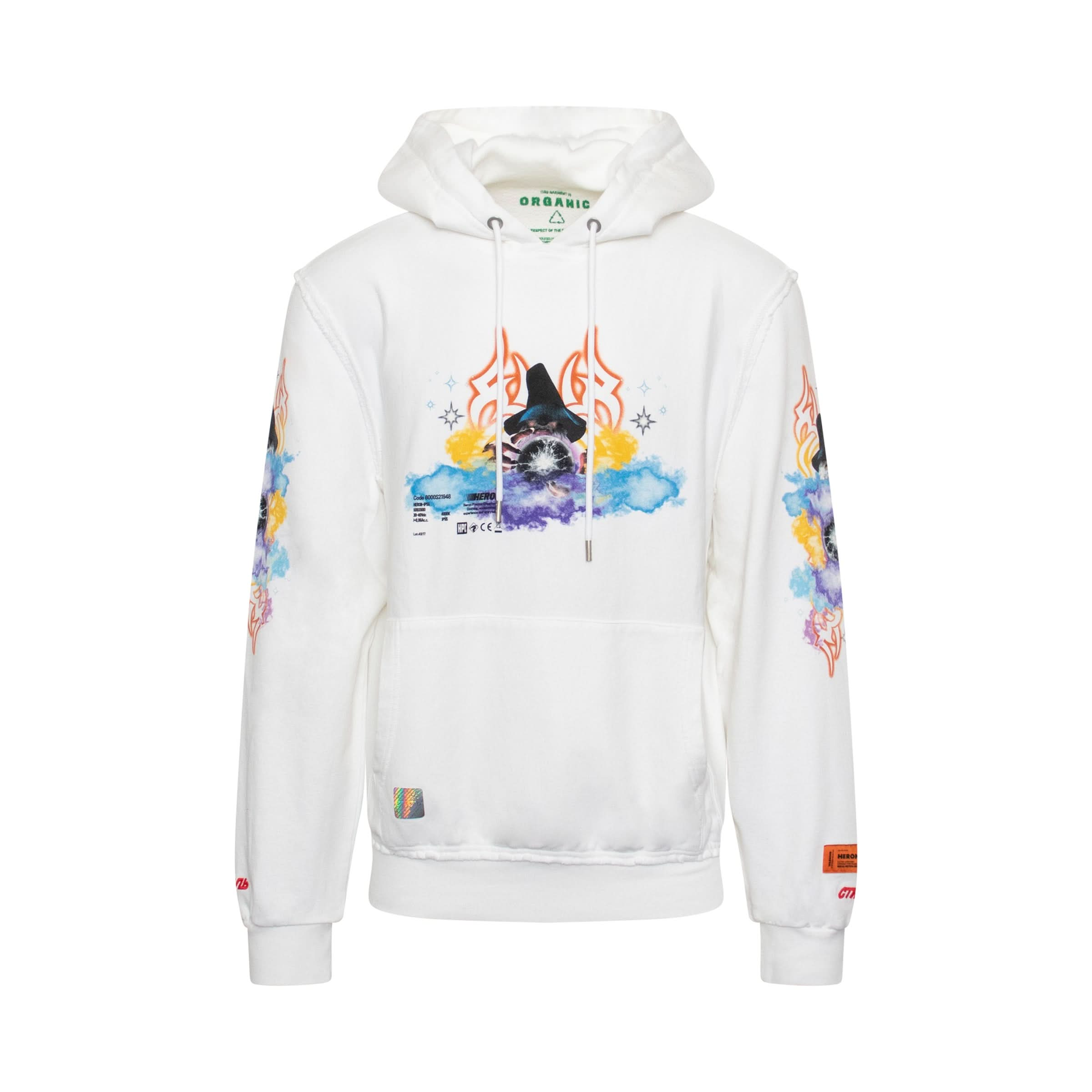 Tribal Wizard Hoodie in White