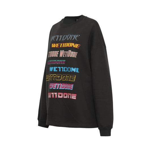 Front Logo Sweatshirt in Charcoal