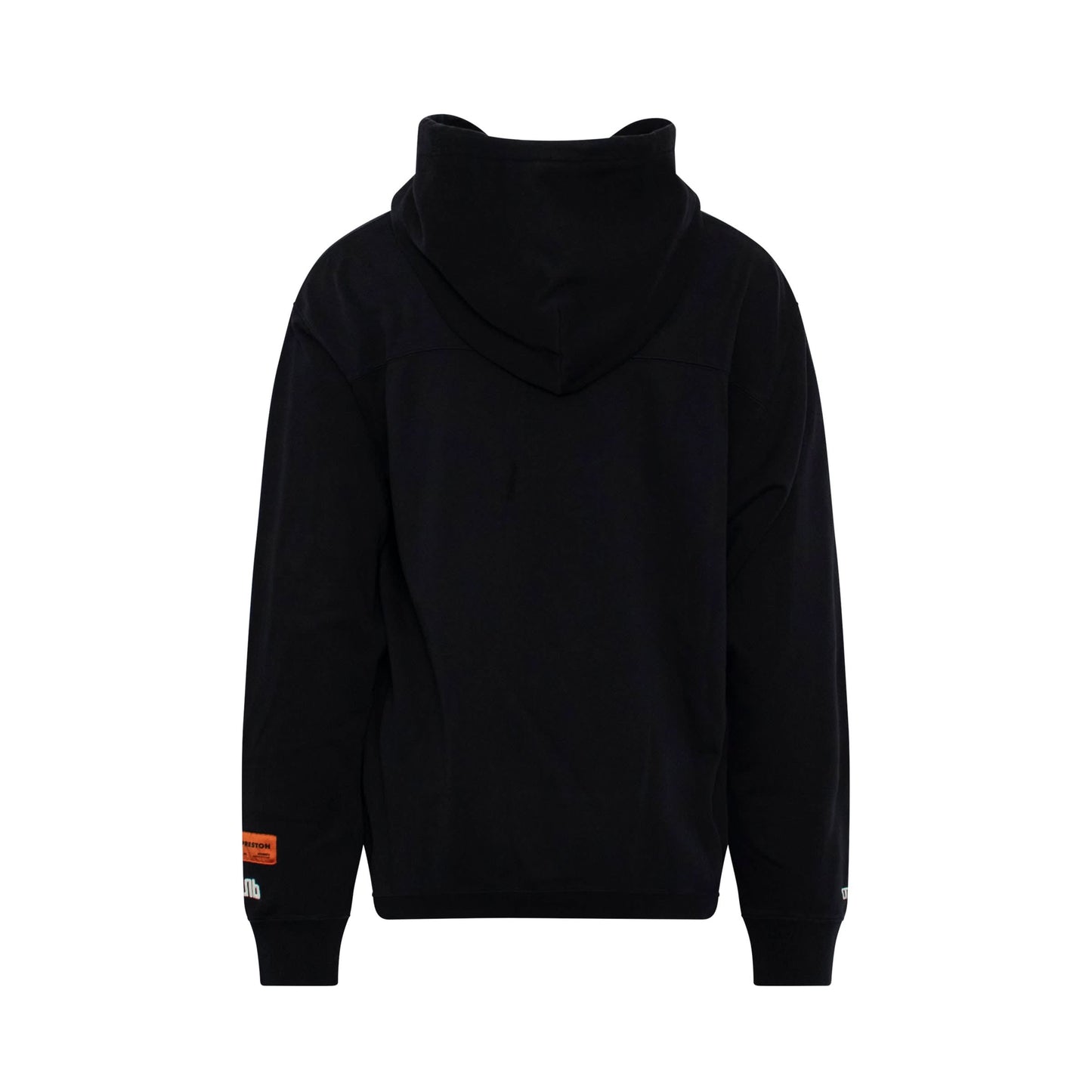 Sticker Label Hoodie in Black