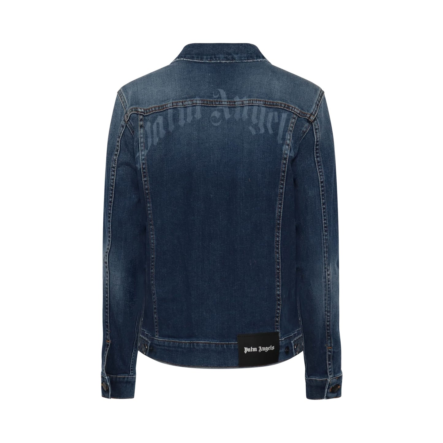 Classic Logo Denim Jacket in Light Blue