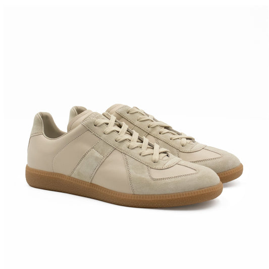 Replica Leather Sneaker Beige