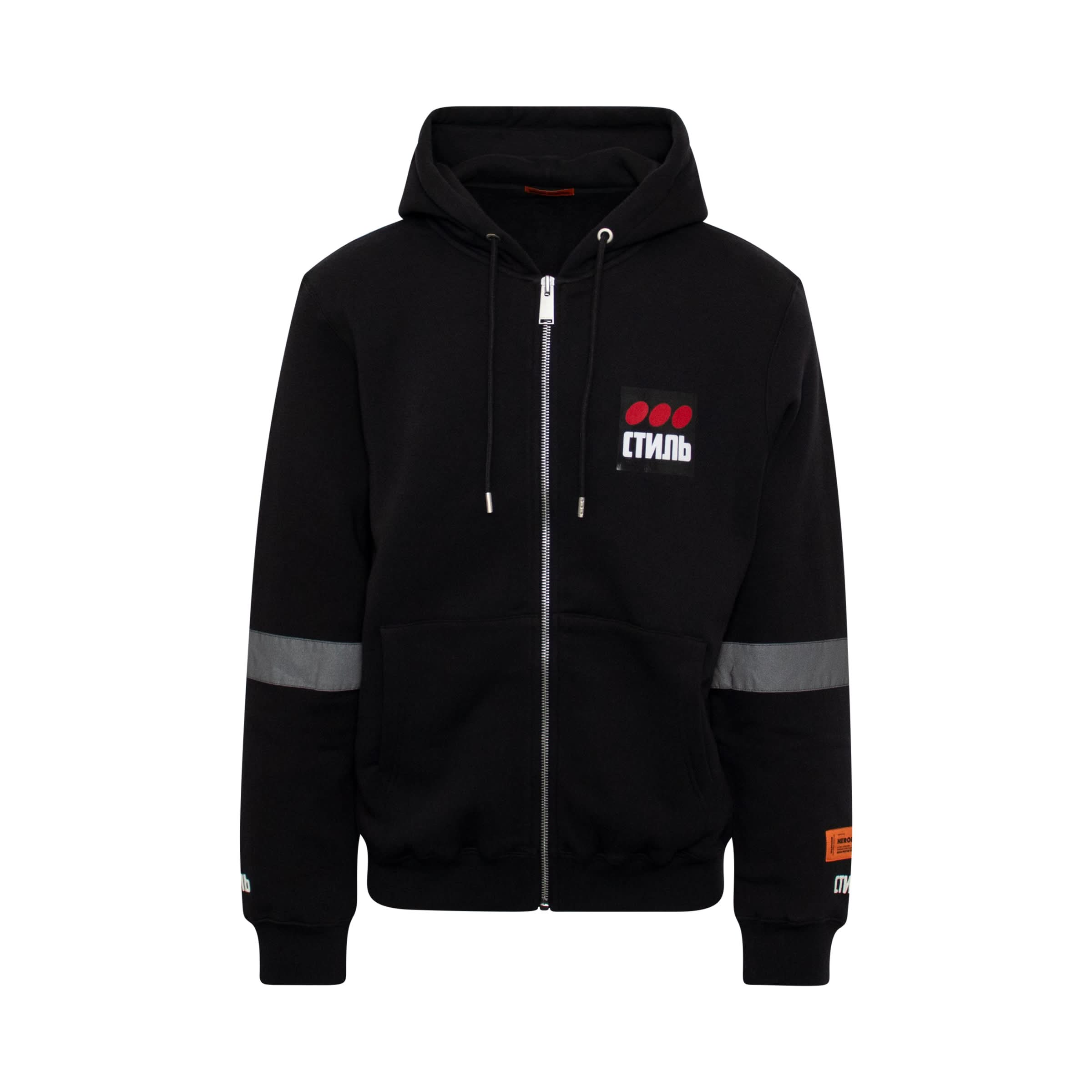 Heron Preston CTNMB Zip Hoodie in Black