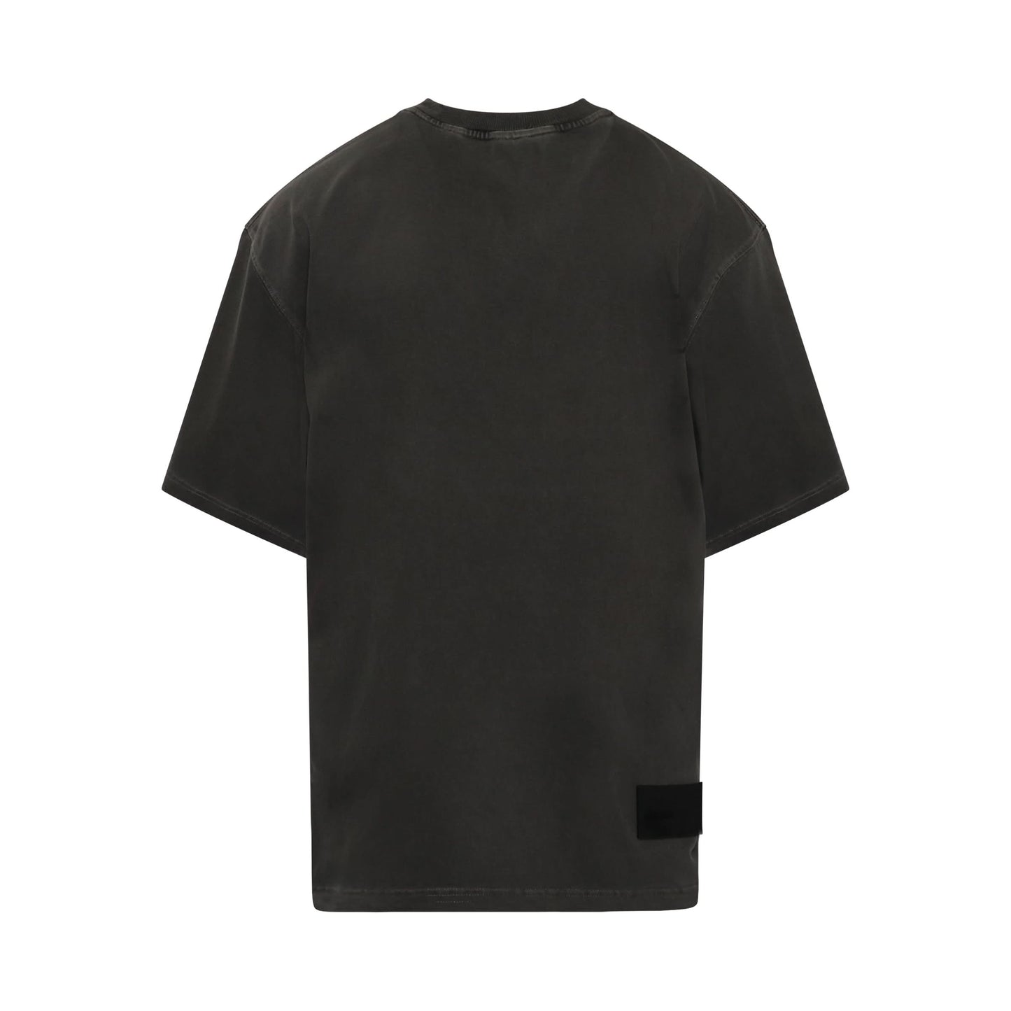 Classic Embroidered Logo T-Shirt in Charcoal