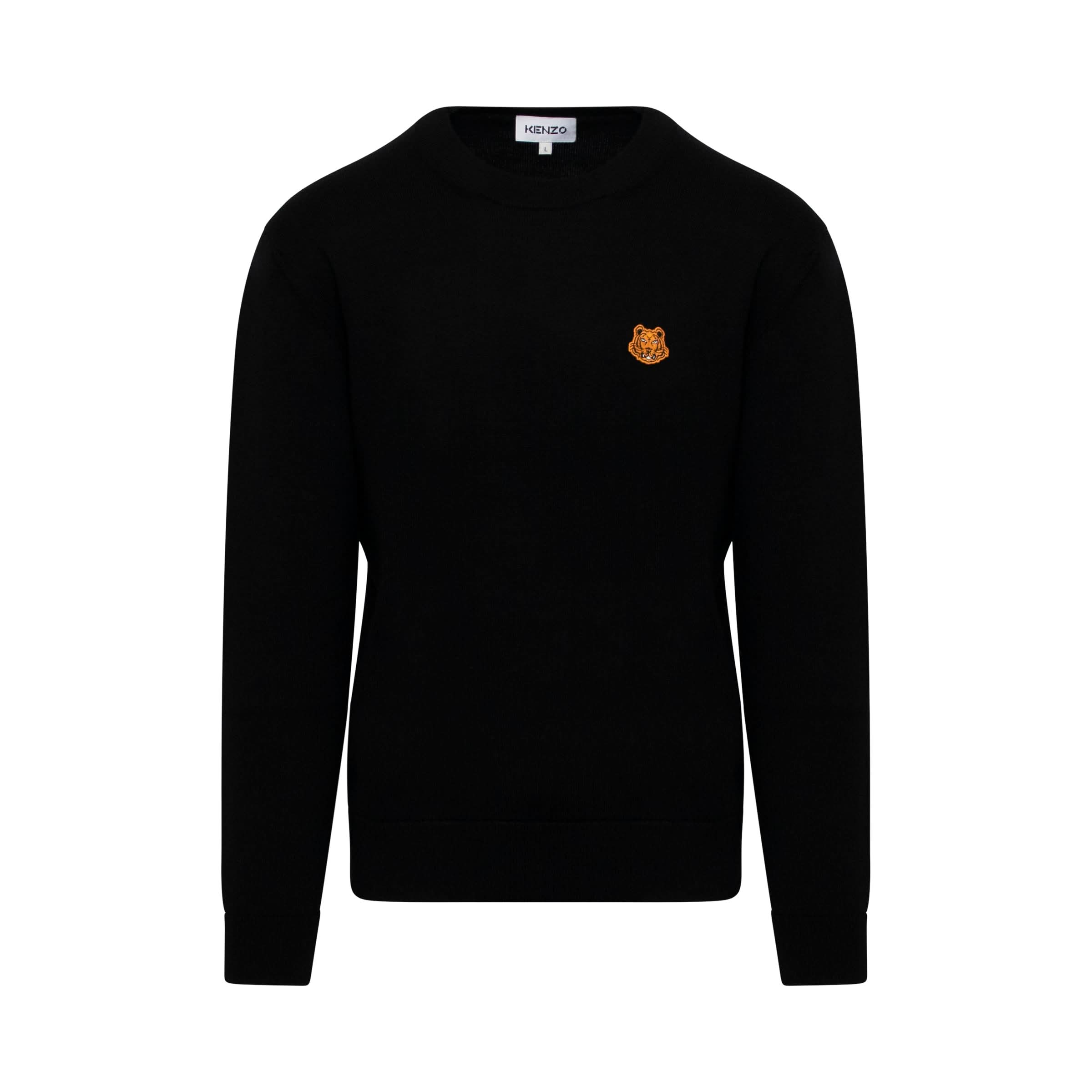 Tiger Crest Jumper in Black