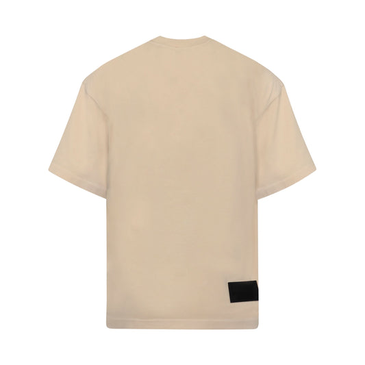 Classic Embroidered Logo T-Shirt in Ivory