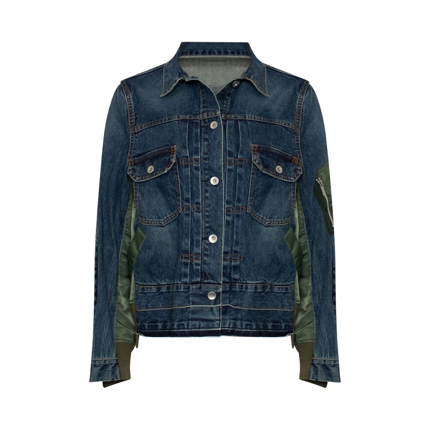 Classic MA-1 Denim Jacket Blue