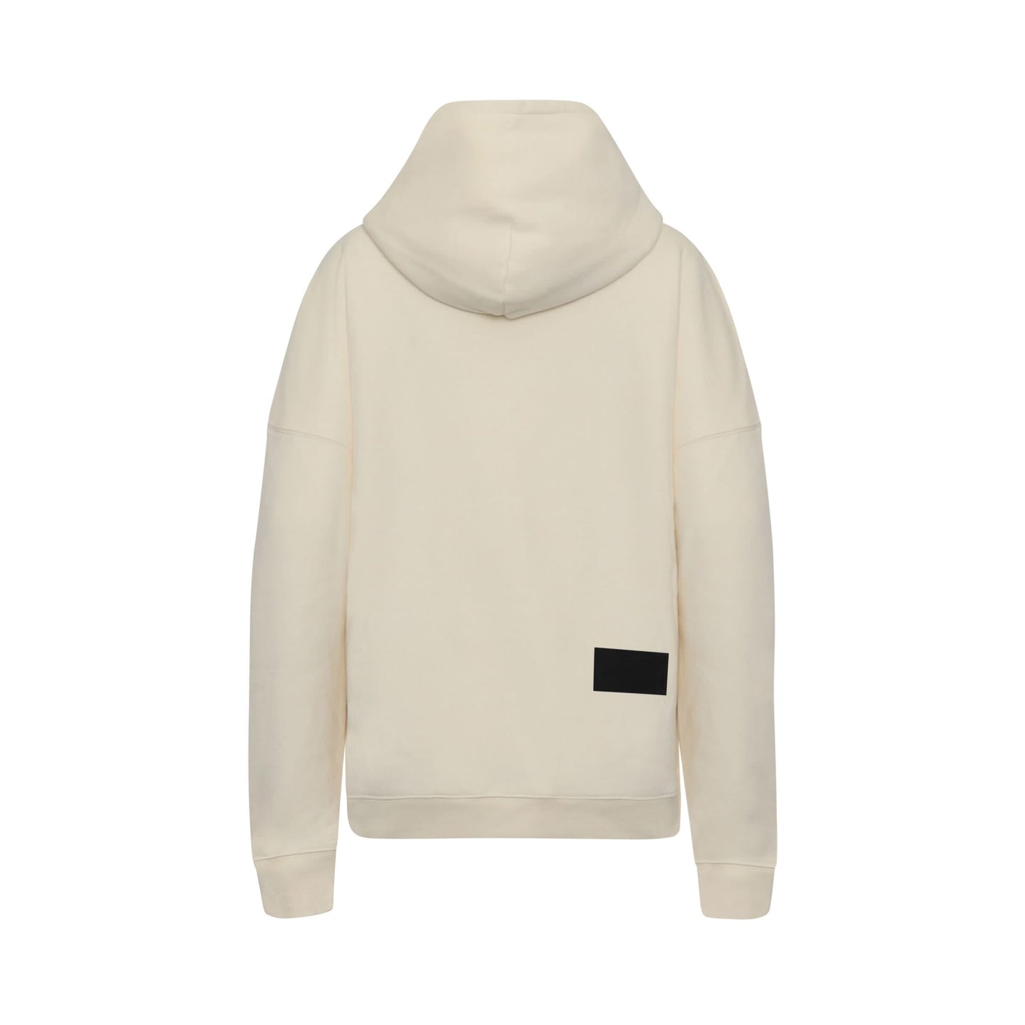 Embroidered Teddy Hoodie in Ivory